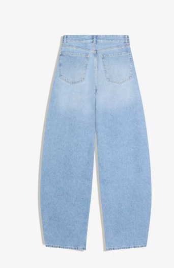 High-waist barrel-leg jeans